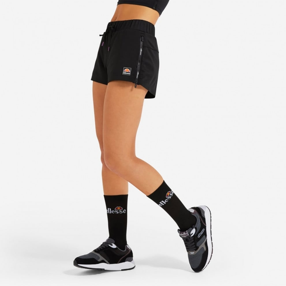 Ellesse Shorts Athletic Size Zippers Black Size Medium